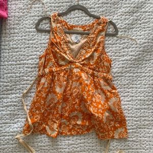 Edmé & Esyllte Orange Tank Top